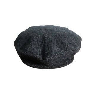Sterowski wool newsboy gray flat baker boy hat